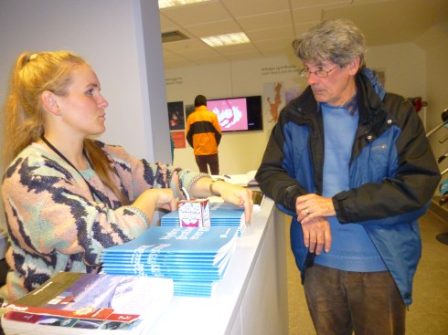 i worked at an information centre for a day.