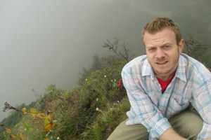 He's not confused, the sun's in his eyes