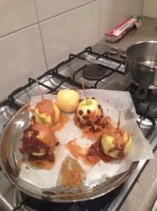 Do NOT skin carmel apples.