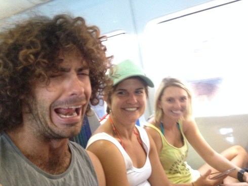 We carry around fishing rods for fun.